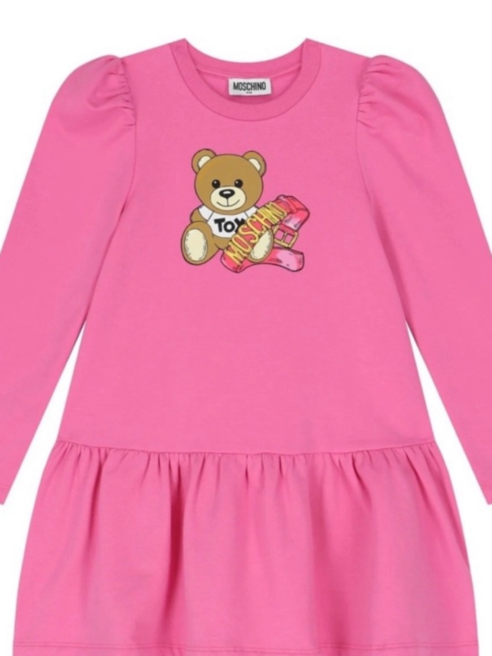 Moschino girls pink teddy bear dress
Size 12